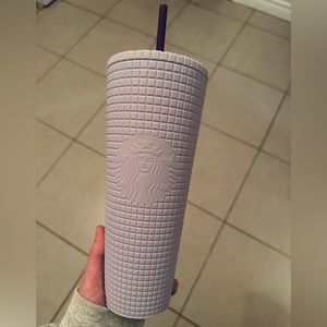 Starbucks limited edition lilac grid tumbler